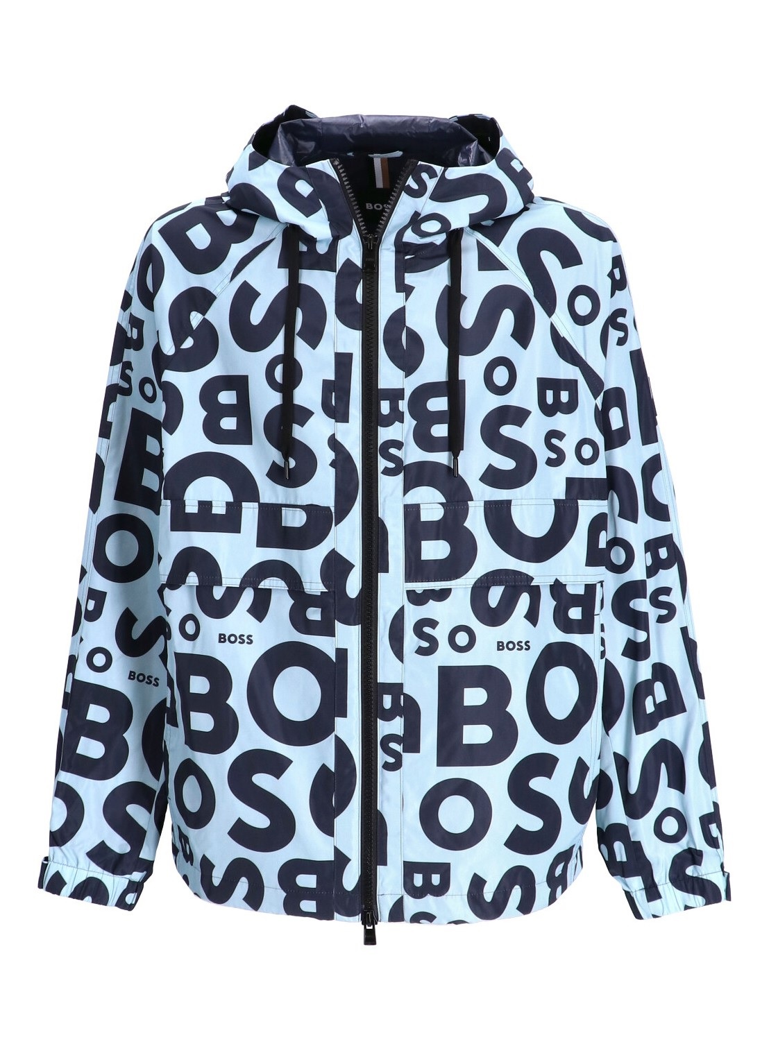 komplet hård han Hugo Boss Unpadded Logo-print Jacket With Branded Cords In Light Blue |  ModeSens
