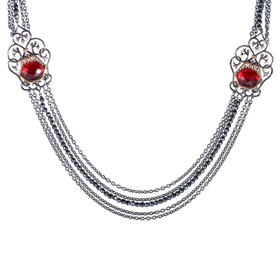 STEPHEN WEBSTER STEPHEN WEBSTER LES DENTS DE LA MER STERLING SILVER  QUARTZ NECKLACE