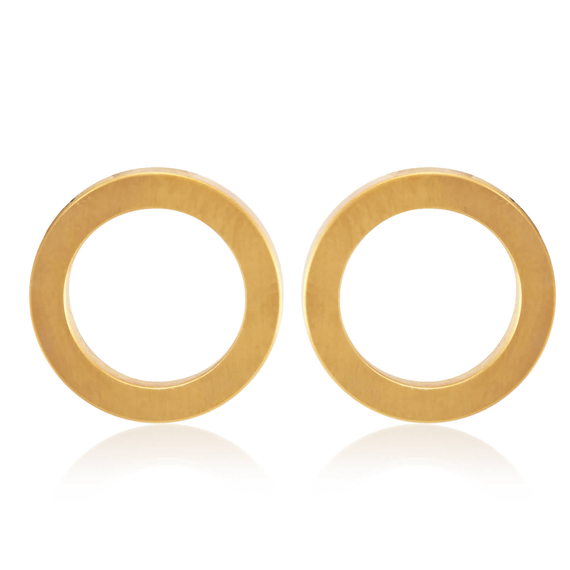 Alice Made This Gold Round Earings In Gold Tone,yellow