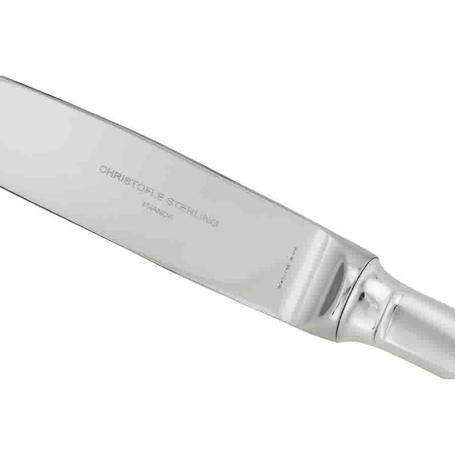 Christofle Sterling Silver Cluny Luncheon Knife 1420-025 In Silver
