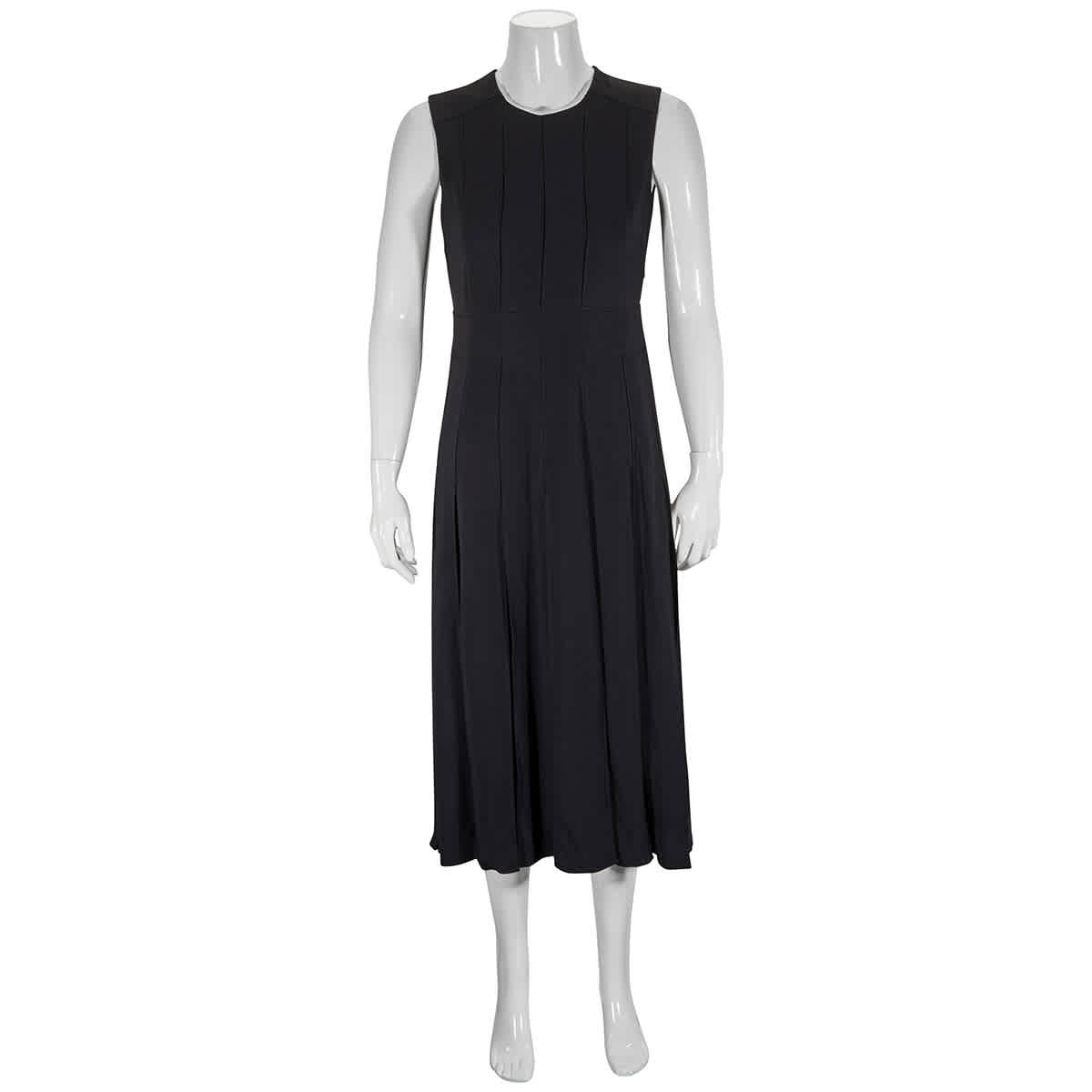 Burberry Aria Pleated Dress In Black
