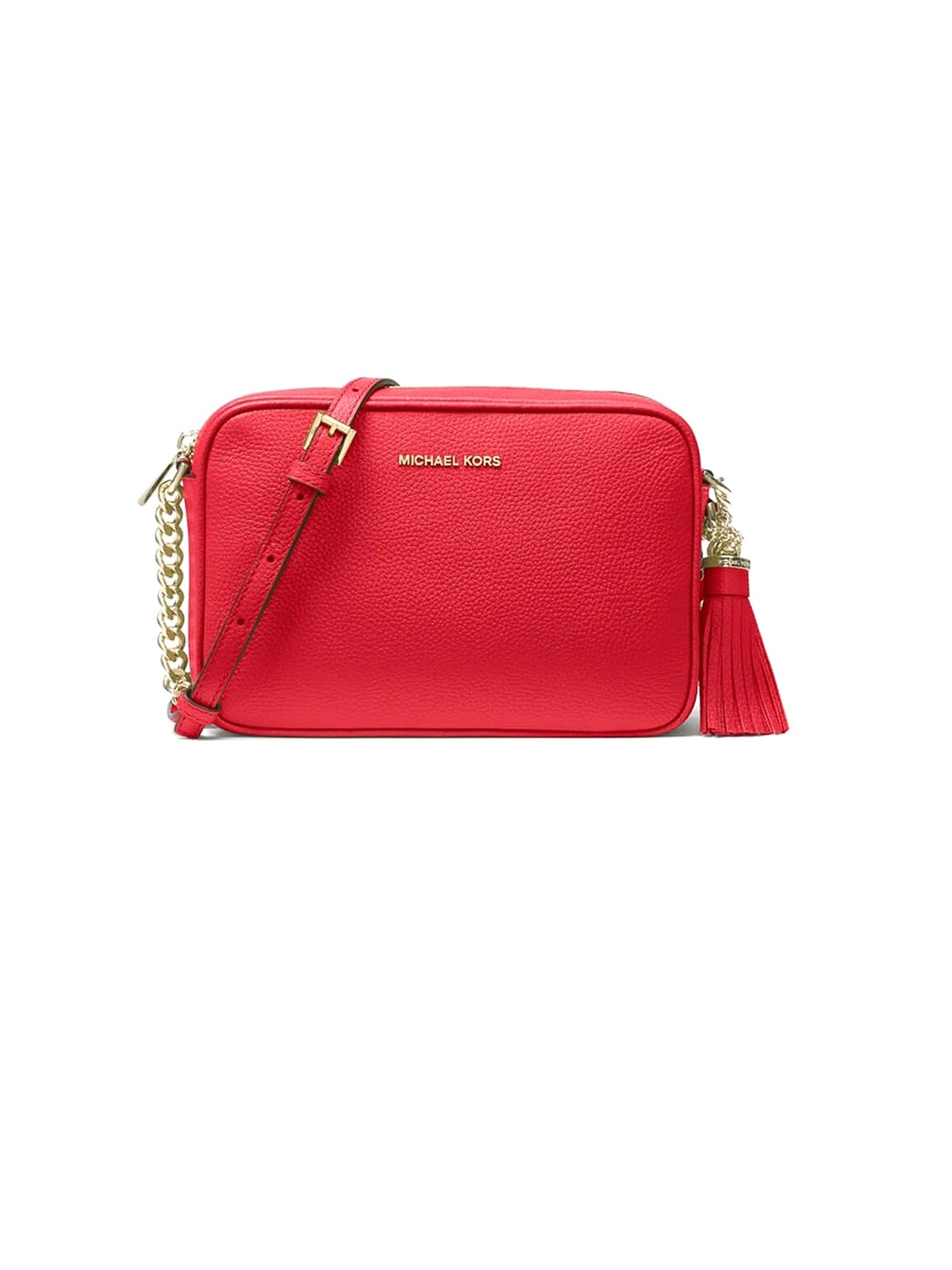 mk red shoulder bag