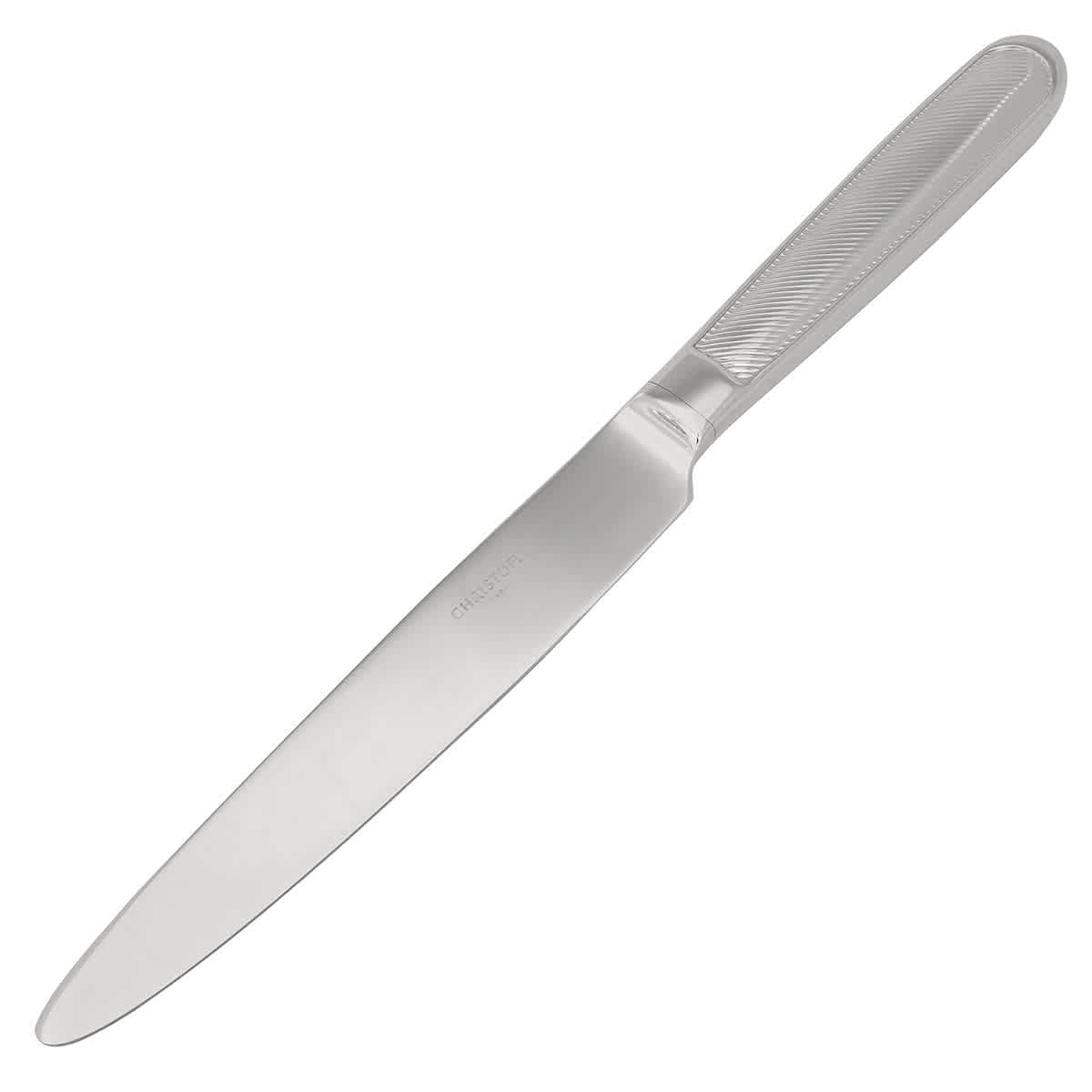 Christofle Concorde Serrated Dinner Knife In N/a