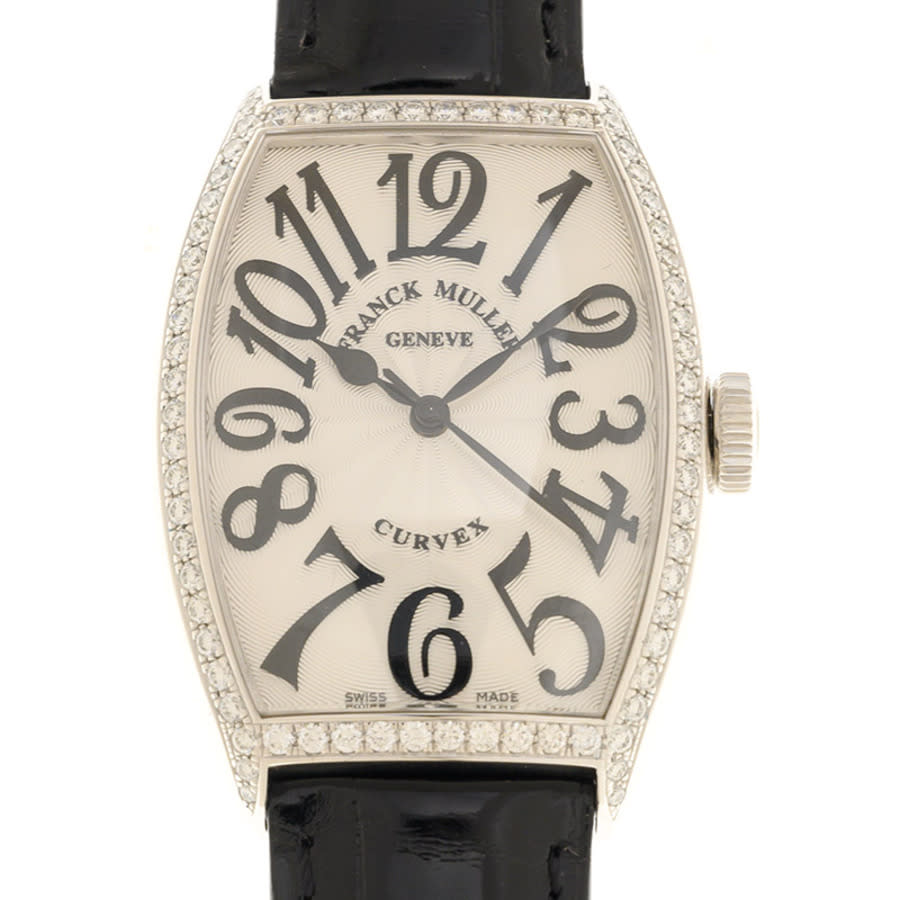 Franck Muller Color Dreams Automatic Diamond White Dial Ladies Watch 5850scd1r(ac)-bkstrap In Black / White