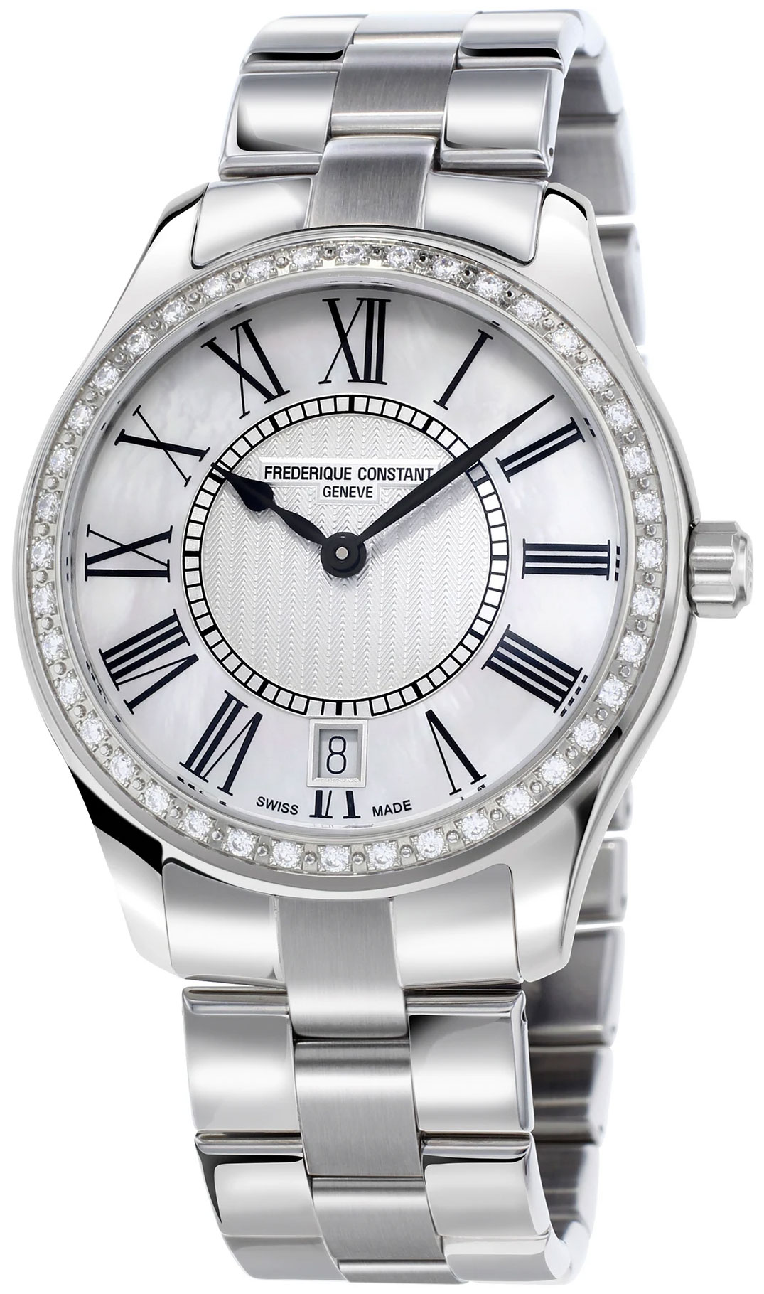 Frederique Constant Classics Ladies Quartz Watch Fc-220mpw3bd6b In Metallic