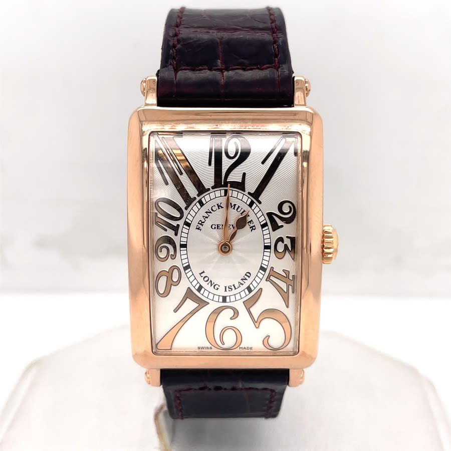 Pre-owned Franck Muller Long Island Ladies Quartz Watch 952 Qz Rel In Brown / Gold / Gold Tone / Rose / Rose Gold / Rose Gold Tone / Silver