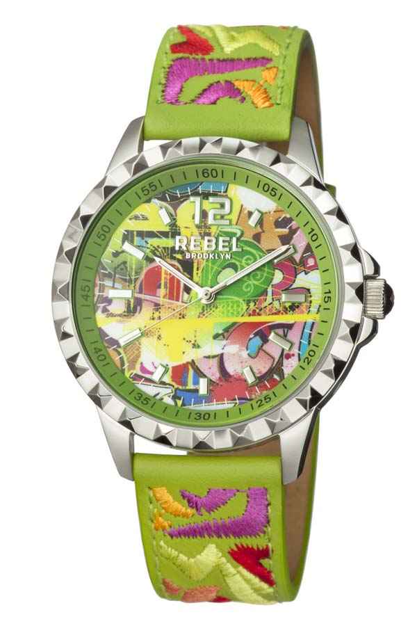 Shop Rebel Dumbo Ladies Watch Rb122-4171 In Green / Lime