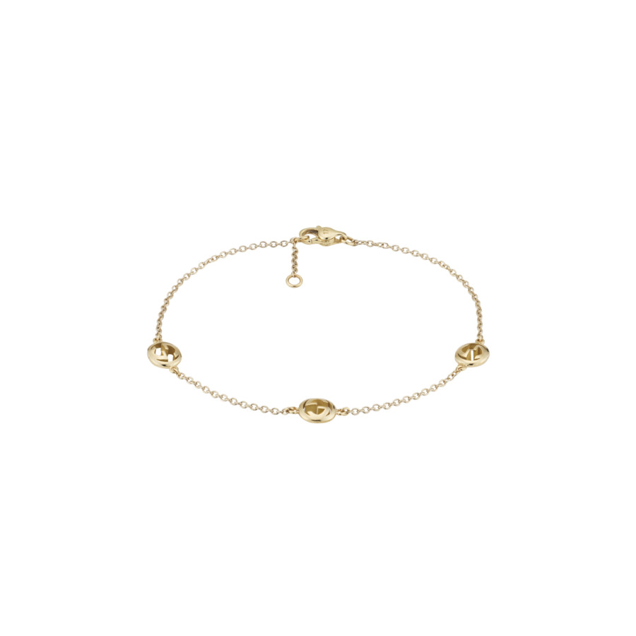 Gucci Interlocking G 18ct Yellow Gold Bracelet - YBA874214001