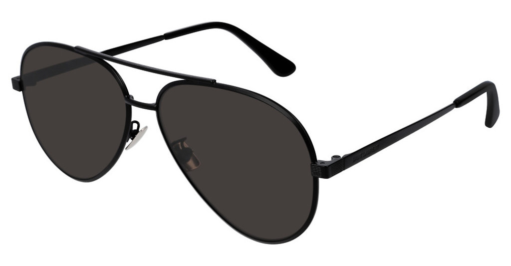 SAINT LAURENT SAINT LAURENT BLACK PILOT MENS SUNGLASSES CLASSIC 11 ZERO 005 60