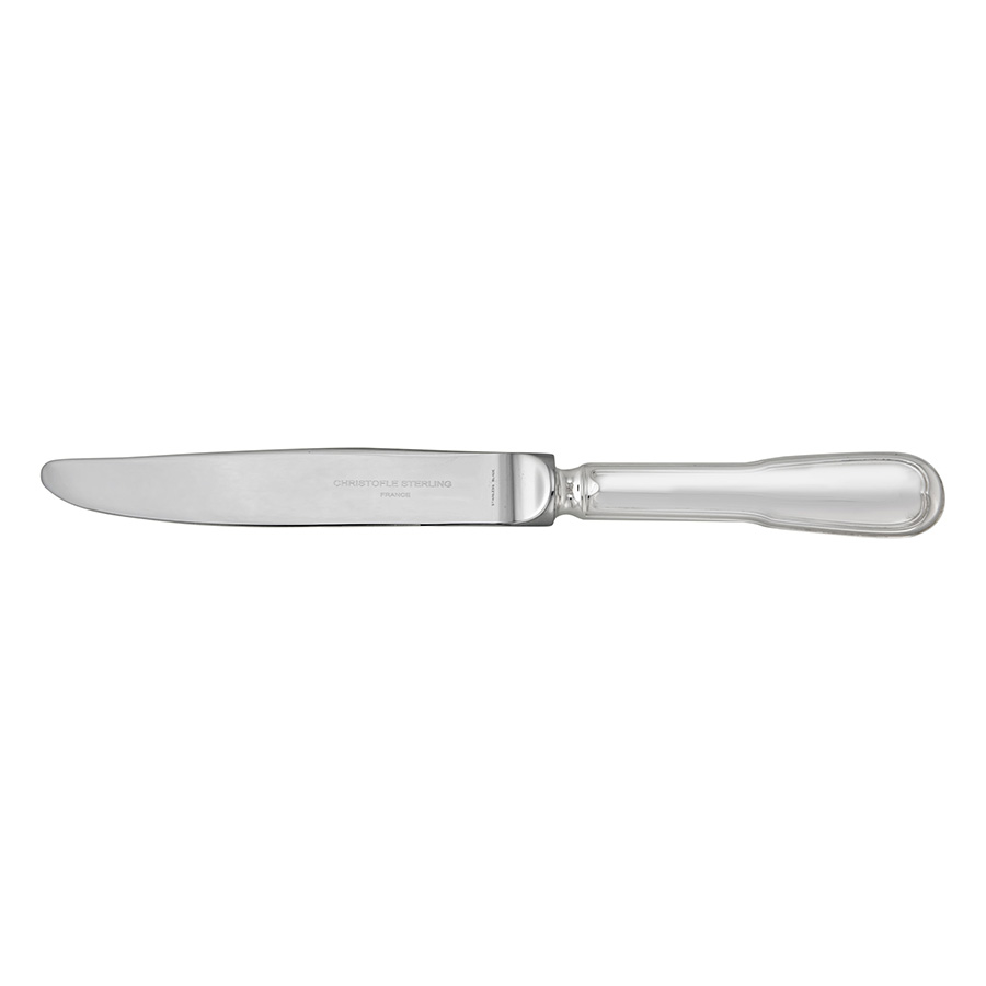 Christofle Sterling Silver Chinon Dessert Knife 1419-010 In Silver