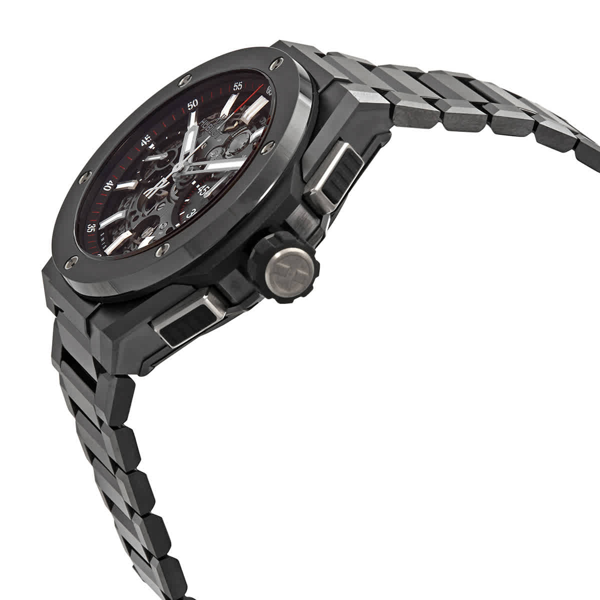 Shop Hublot Big Bang Integral Chronograph Skeleton Dial Men's Watch 451.cx.1170.cx In Black / Skeleton