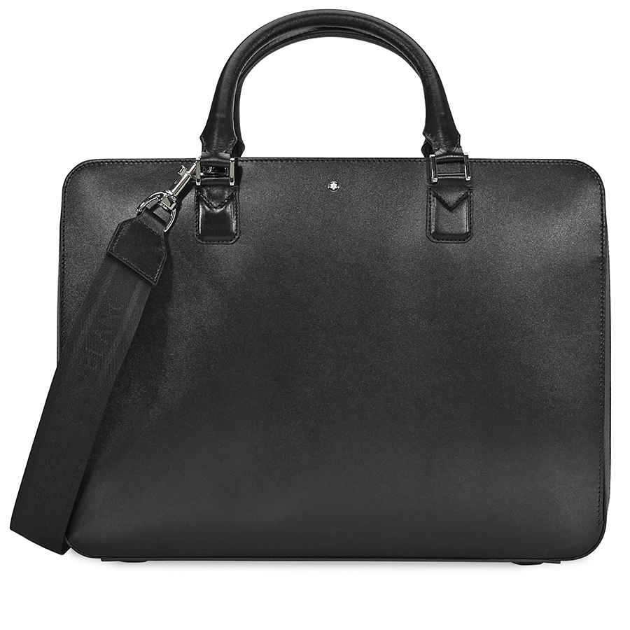 MONTBLANC MEISTERSTUCK FULL-GRAIN LEATHER DOCUMENT CASE - BLACK