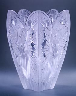 Lalique Crystal Chrysalide Vase 12546 In N/a