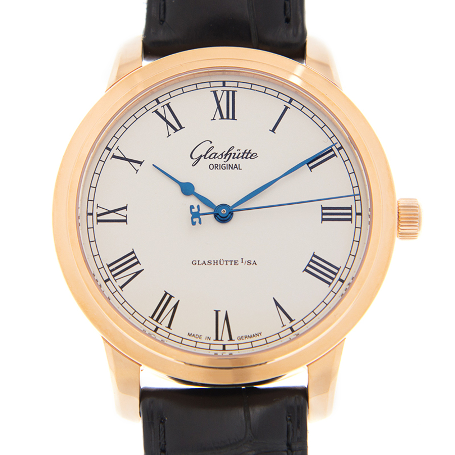 Glashutte Senator Silver Dial Automatic Mens Watch 39-59-01-05-04 In Black,blue,gold Tone,pink,rose Gold Tone,silver Tone