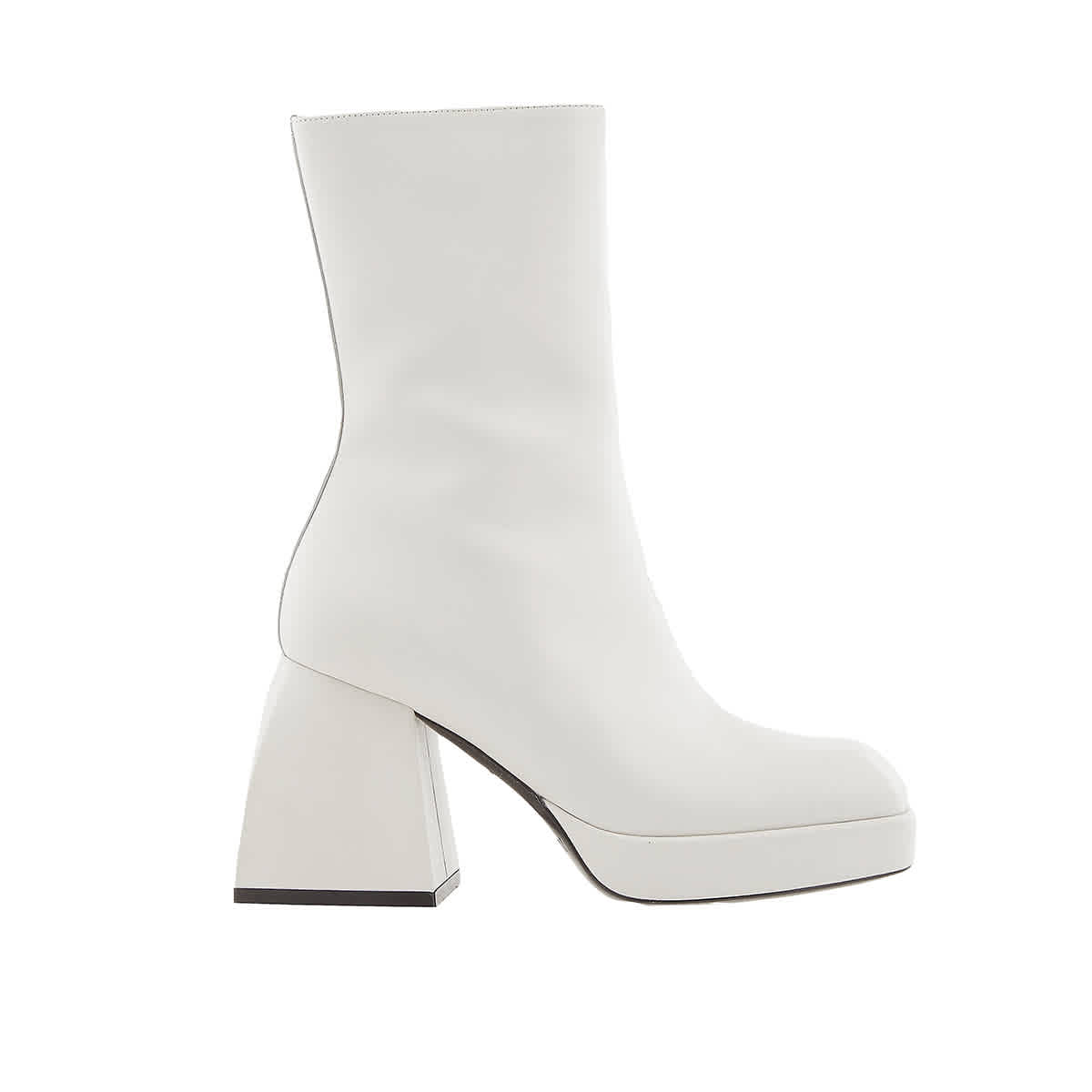Nodaleto Bulla Corta Iridescent Platform Boots In White