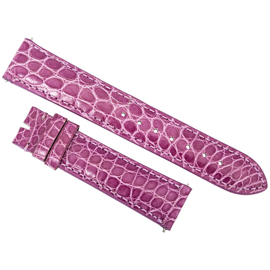 Hadley Roma 18 Mm Shiny Purple Alligator Leather Strap