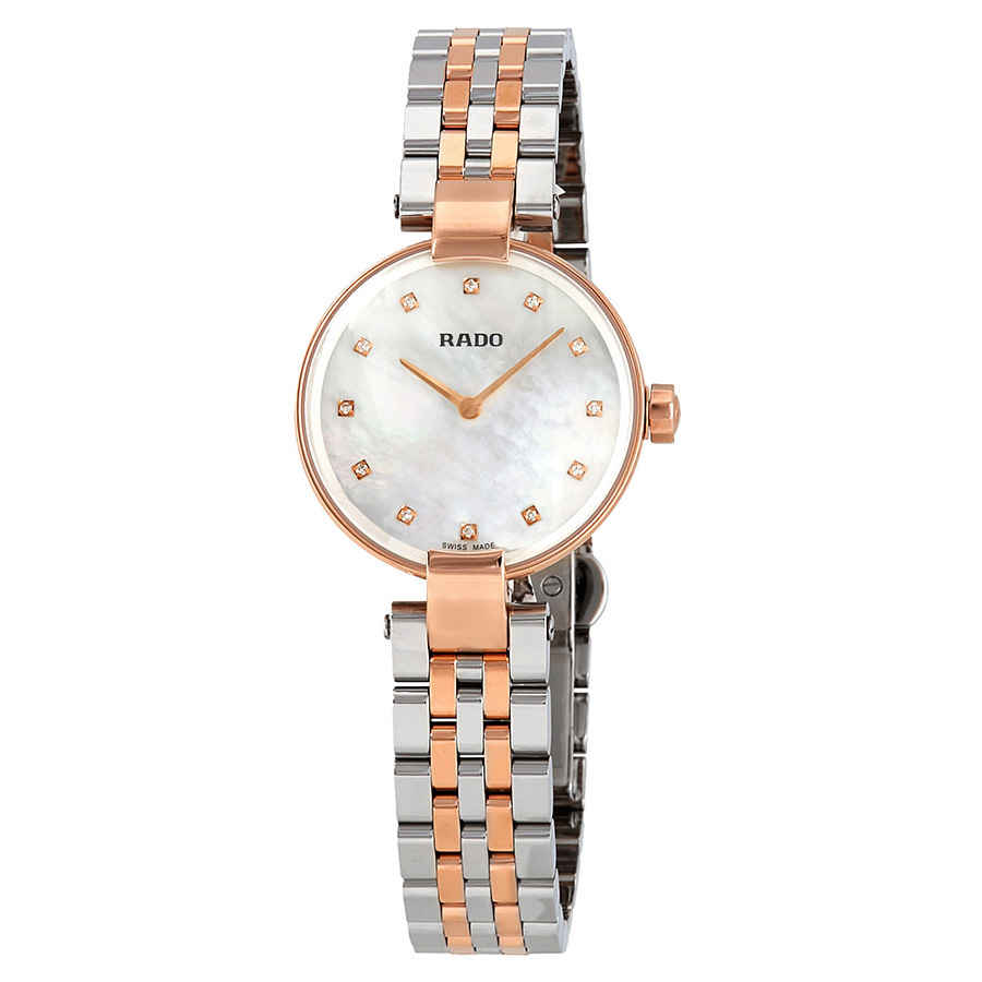 Rado Coupole Diamonds S Diamond Ladies Watch R22855929 In Two Tone  / Gold / Gold Tone / Mop / Mother Of Pearl / Rose / Rose Gold / Rose Gold Tone