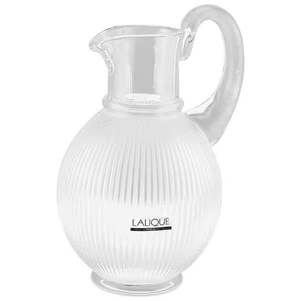 LALIQUE LANGEIS CRYSTAL PITCHER 1537200