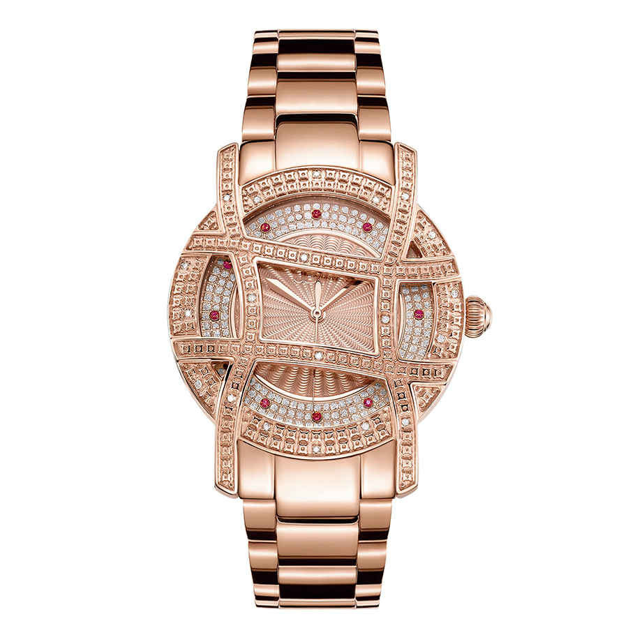 JBW 10 YR ANNIVERSARY WOMEN'S OLYMPIA 0.20 CTW DIAMOND 18K ROSE GOLD-PLATED WATCH JB-6214-10A