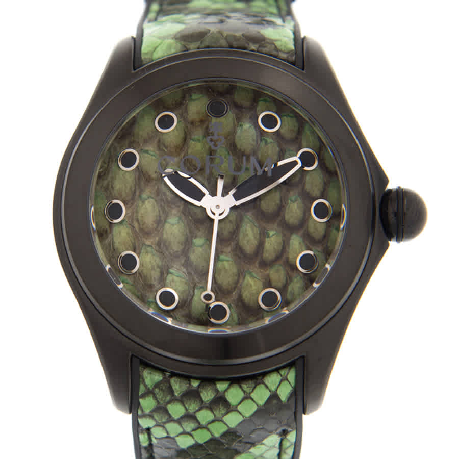 Shop Corum Bubble Skull Automatic Men's Watch 082.410.98/0337 Pv01 In Black / Green