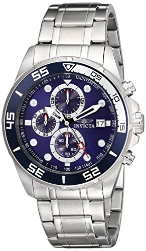 INVICTA SPECIALTY CHRONOGRAPH BLUE DIAL STAINLESS STEEL MENS WATCH 17013