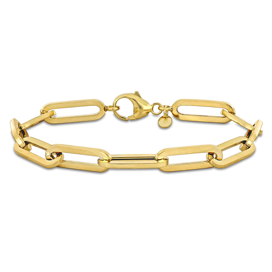 Amour Oval Link Bracelet In 14k Yellow Gold - 8 In.