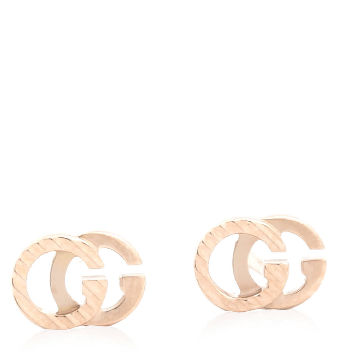 Gucci GG Running 18k rose gold earrings