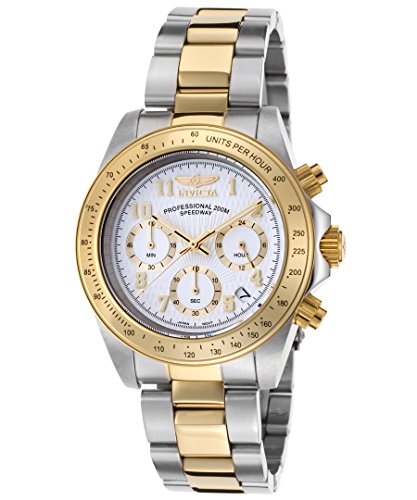INVICTA SPEEDWAY CHRONOGRAPH WHITE DIAL TWO-TONE MENS WATCH