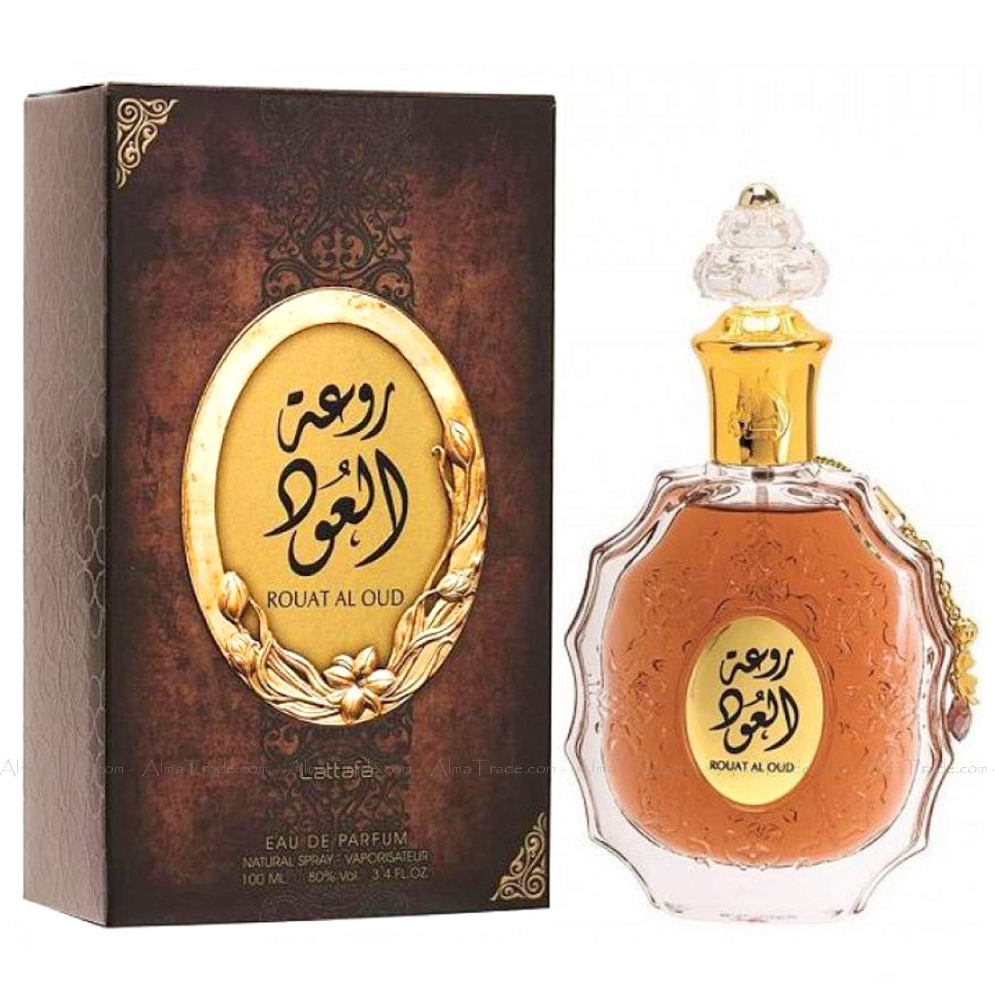 Lattafa Rouat Al Oud Edp Spray 3.4 oz Fragrances 6291106064841 In N/a