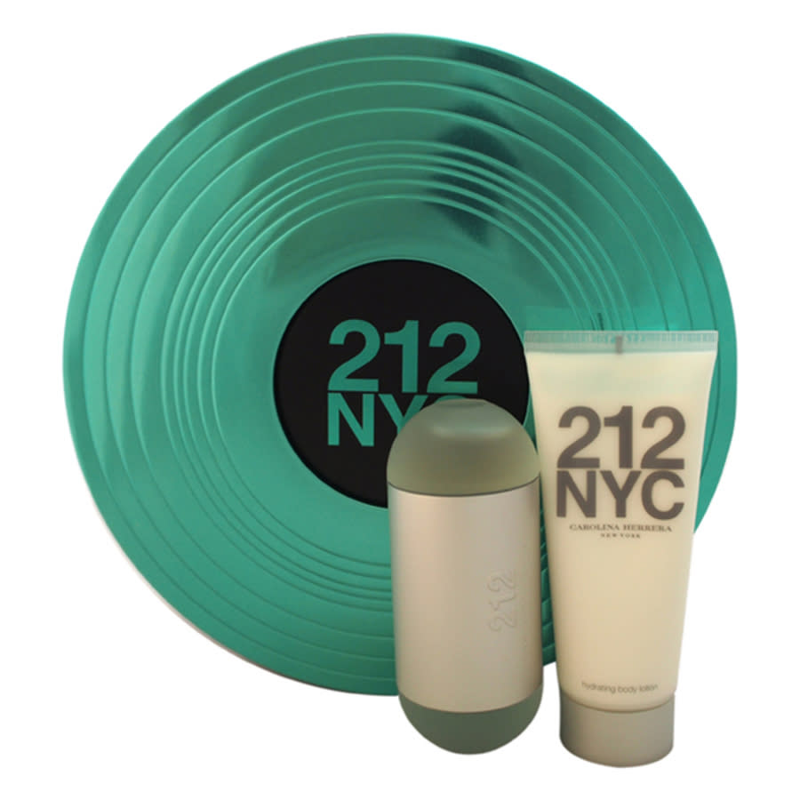 Carolina Herrera 212 By  For Women - 2 Pc Gift Set 2oz Edt Spray In Black / White