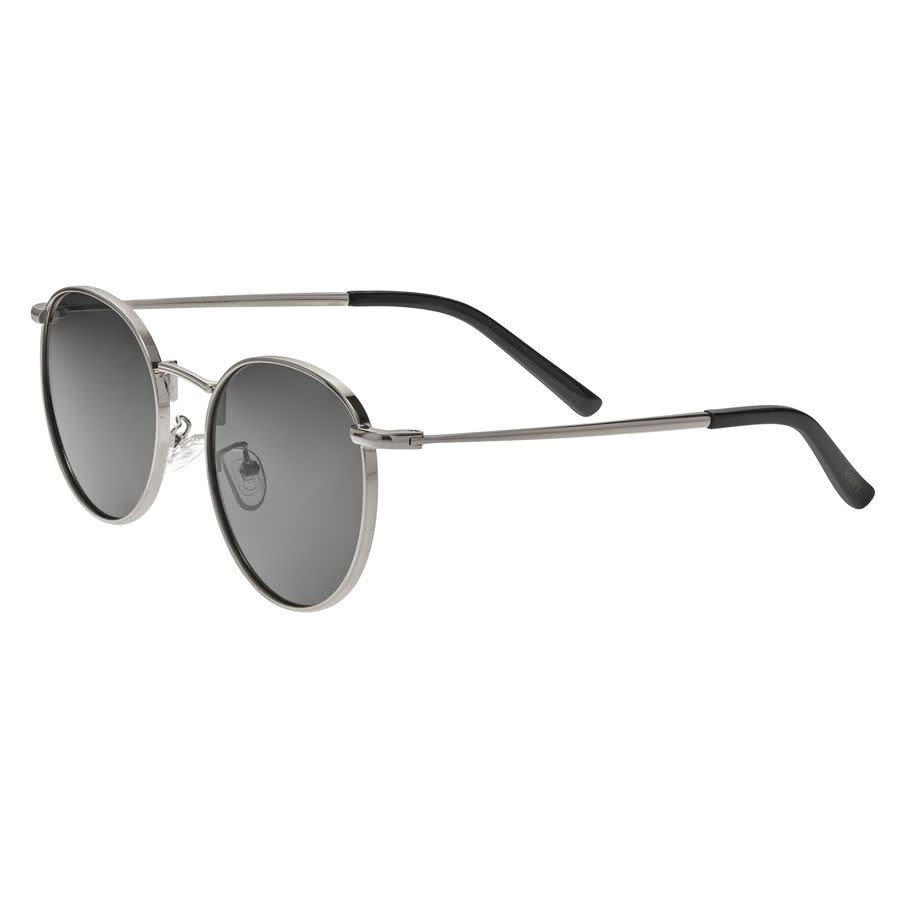 Simplify Unisex Silver Tone Round Sunglasses Ssu128-c3 In Silver Tone