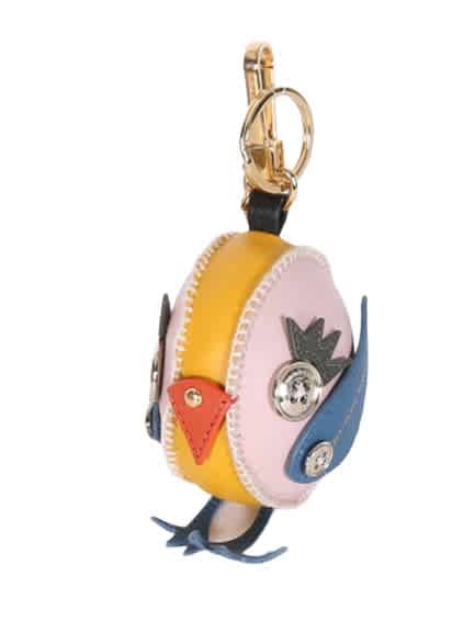 Burberry Larch Yellow Derek The Bird Leather Charm In Larch Yellow