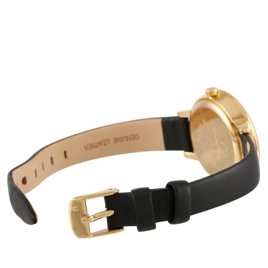 Shop Nixon Kensignton Quartz Black Dial Ladies Watch A1261-513-00 In Black / Gold Tone / Yellow