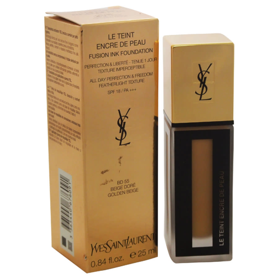 Saint Laurent Fusion Ink Foundation Broad Spectrum Spf 18 - # Bd55 Beige Dore By Yves  For Women - 0.