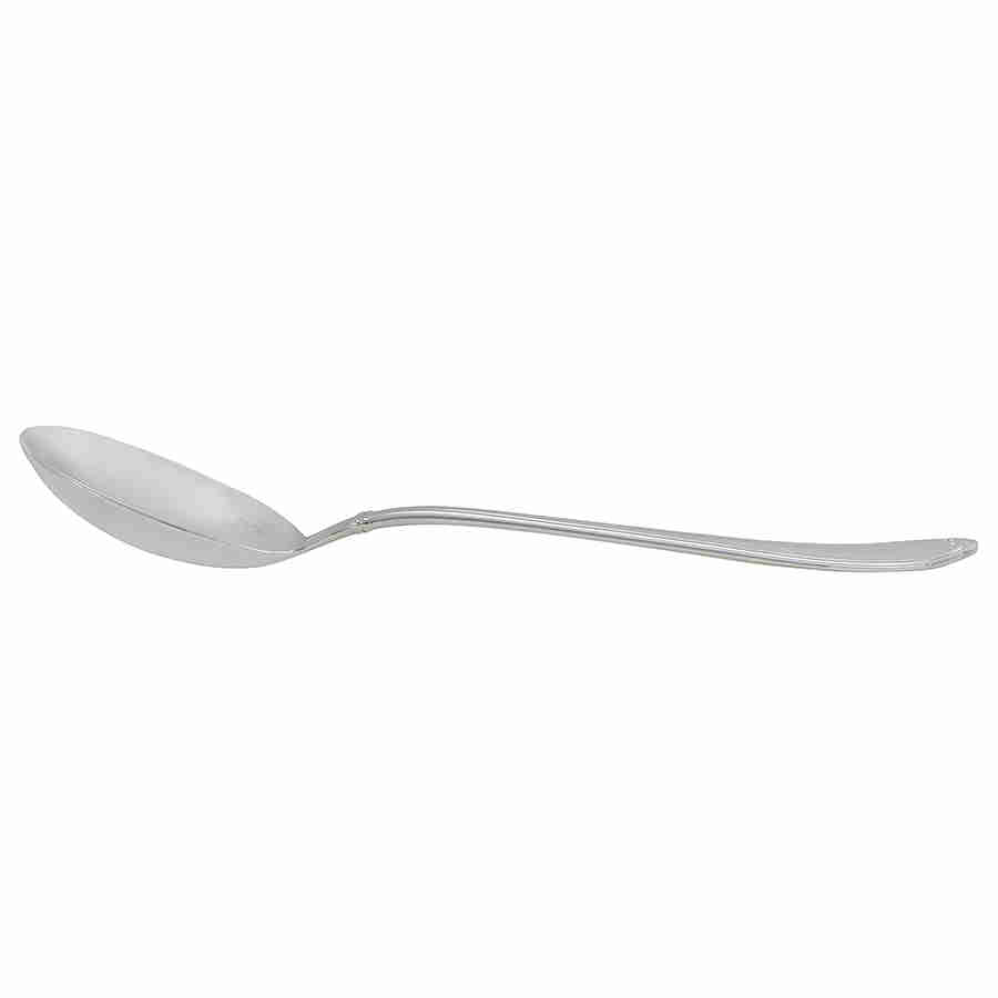 Shop Christofle Sterling Silver Oceana Cream Soup Spoon 1471-001 In Cream / Silver