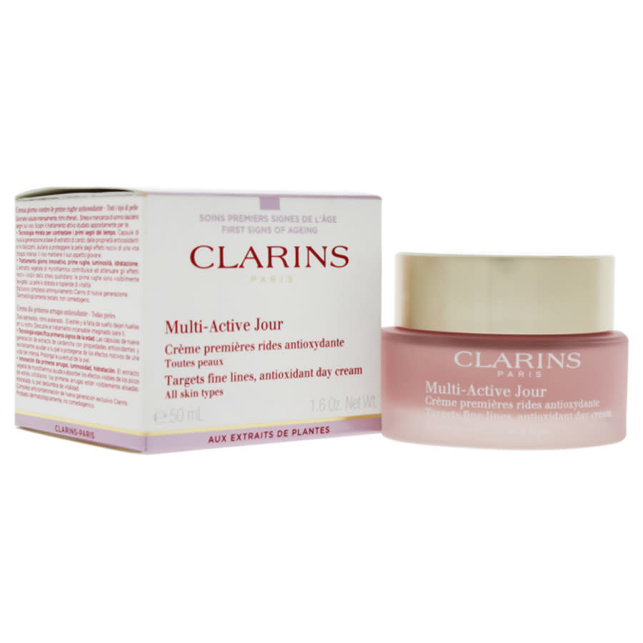 Clarins Multi-active Anti-aging Day Moisturizer For Glowing Skin In Cream