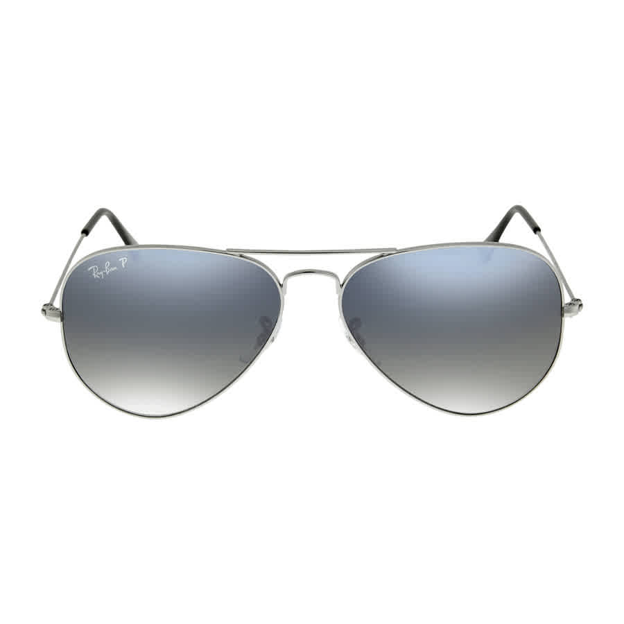 Ray Ban Aviator Gradient Blue Grey Gradient Polarized Unisex