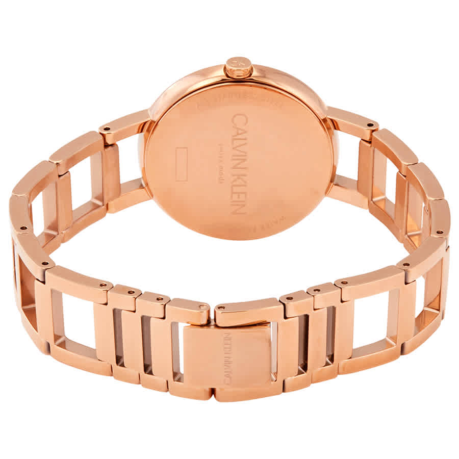 Calvin klein rose sales gold ladies watch