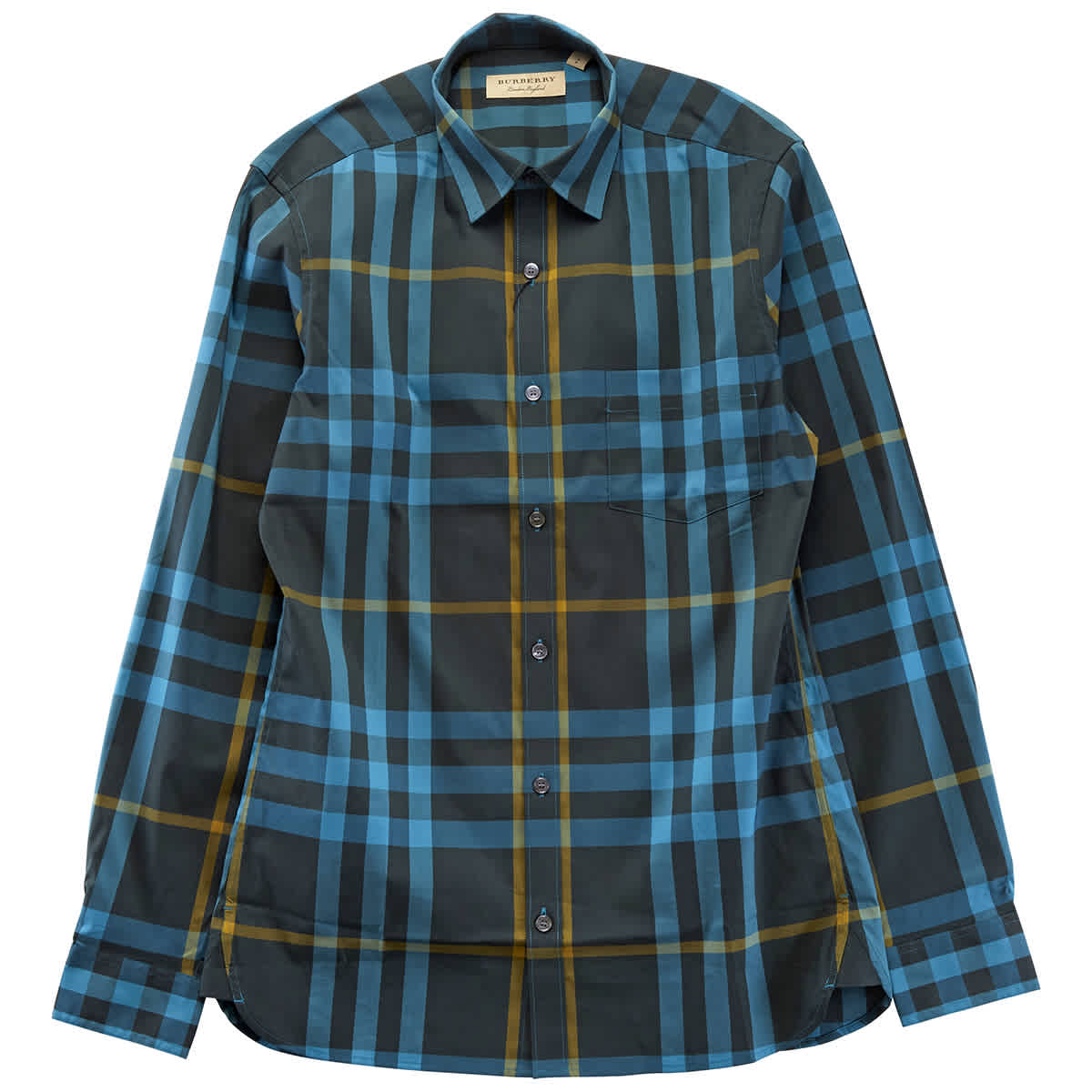 turquoise burberry shirt