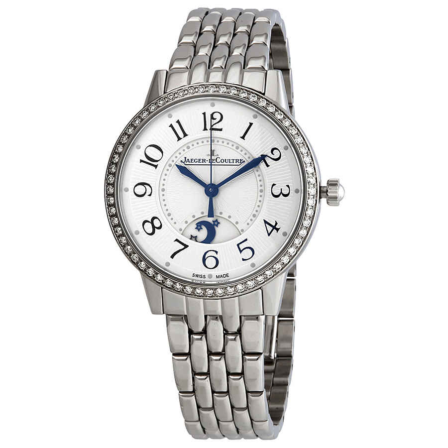 Jaeger-lecoultre Rendez-vous Night And Day Medium Automatic Ladies Watch 3448130 In Blue,silver Tone