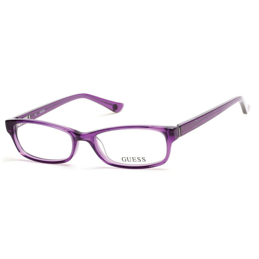 Guess Unisex Purple Square Eyeglass Frames Gu251708150