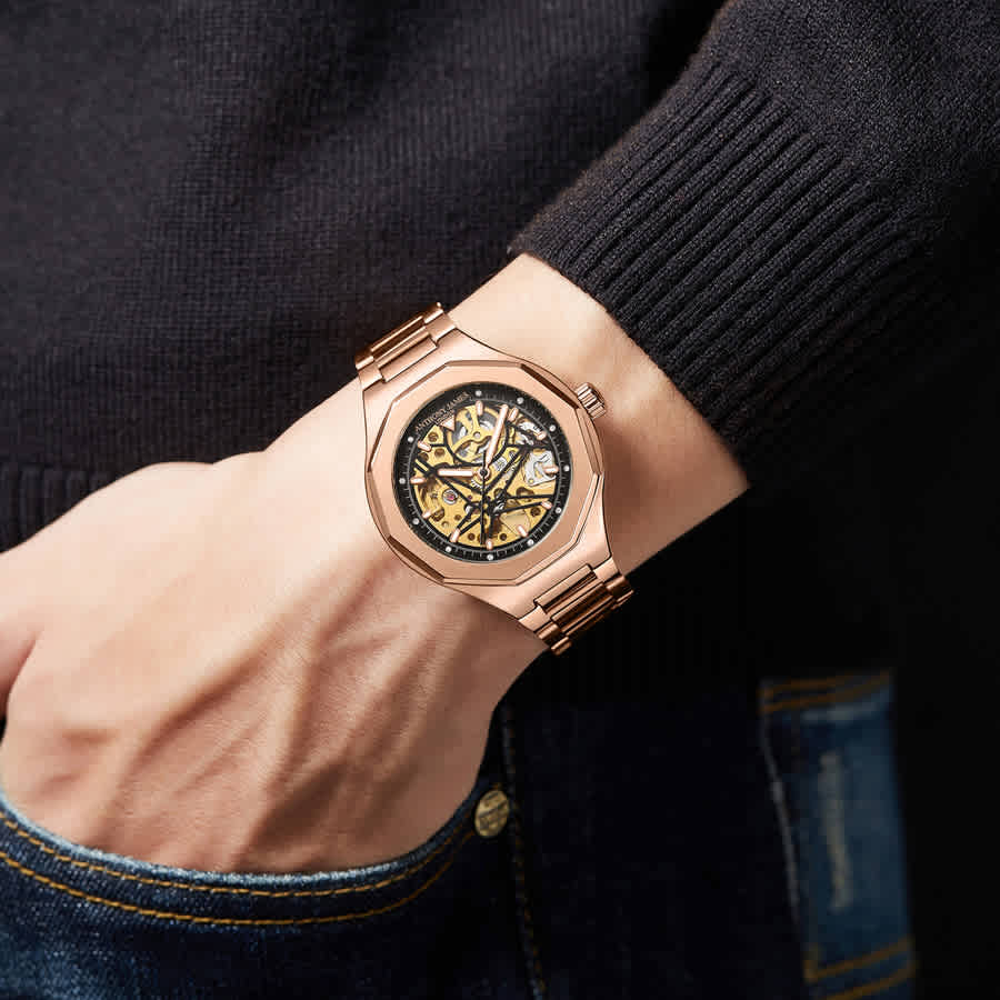 Anthony James Anthony James Sports Skeleton Transparent Dial Me