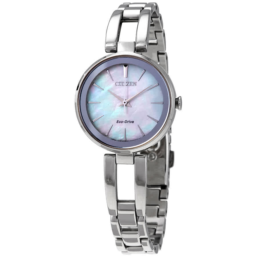 Citizen Axiom Mother Of Pearl Ladies Watch Em0630-51d In Mop / Mother Of Pearl