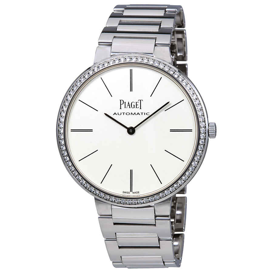 Piaget Altiplano Automatic White Dial Ladies Watch G0a40112 In Black / Gold / White