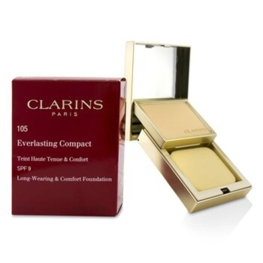 Clarins - Everlasting Compact Foundation Spf 9 - # 105 Nude 10g/0.3oz In Beige