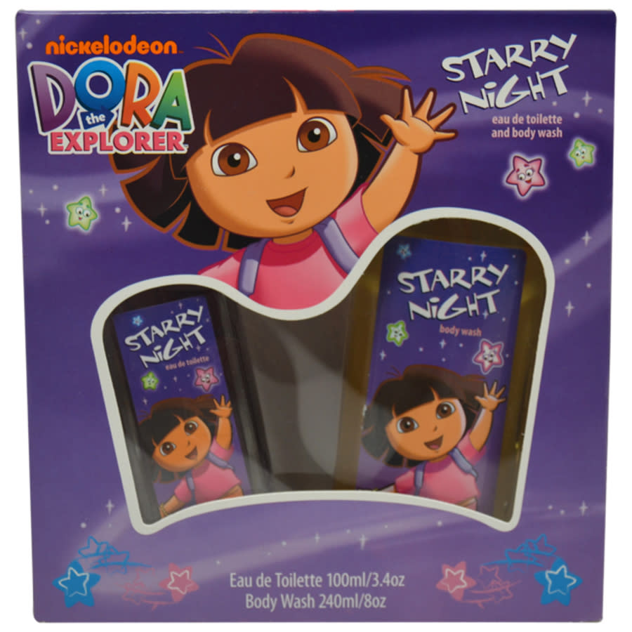 Marmol And Son Babies' Dora The Explorer Starry Night By  For Women - 2 Pc Gift Set 3.4oz Edt Spray In N,a