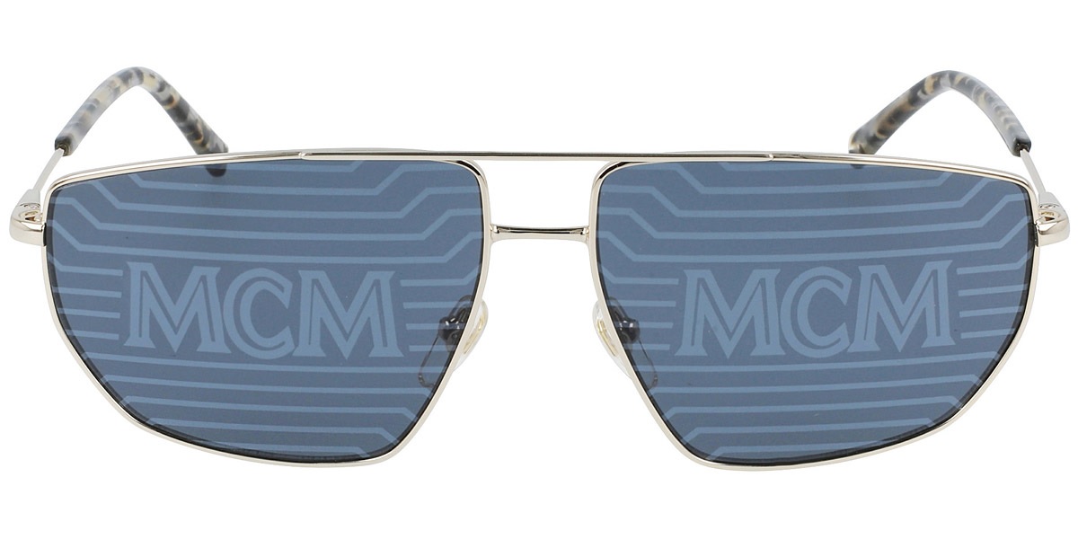 MCM BLUE LOGO RECTANGULAR MENS SUNGLASSES MCM151S 717 60