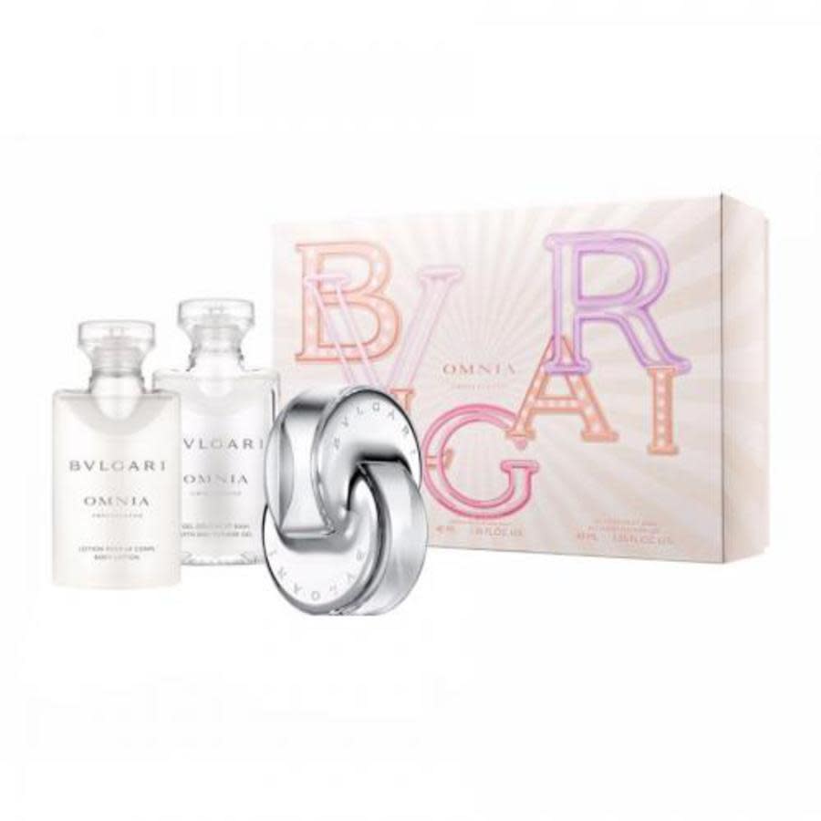 Bvlgari Ladies Omnia Crystalline Gift Set Fragrances 783320411496 In White