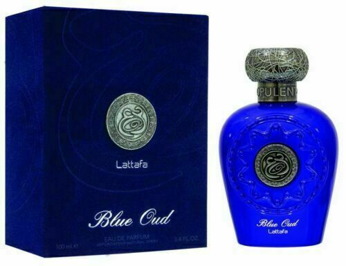 Lattafa Unisex Blue Oud Edp 3.4 oz Fragrances 6291107450452 In Black / Blue