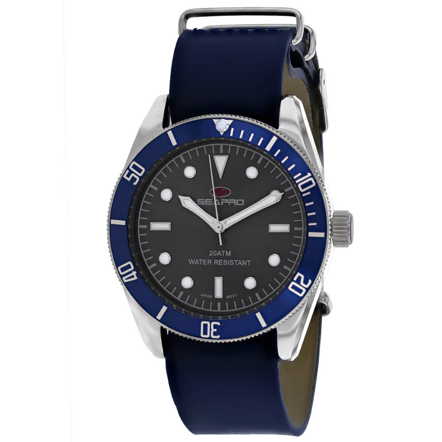 Seapro Revival Quartz Grey Dial Mens Watch Sp0301 In Blue / Grey